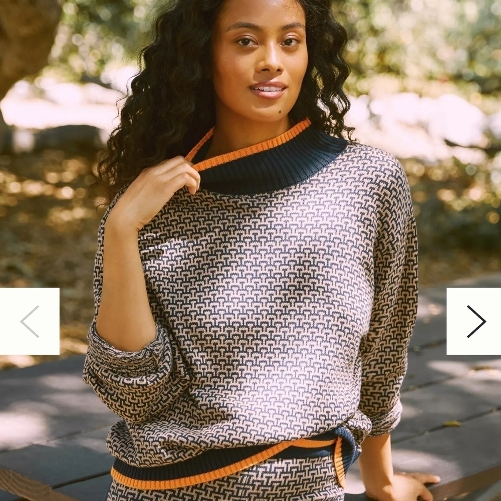 The Upside Castilla Clementine Knit Crew Pullover Size XS